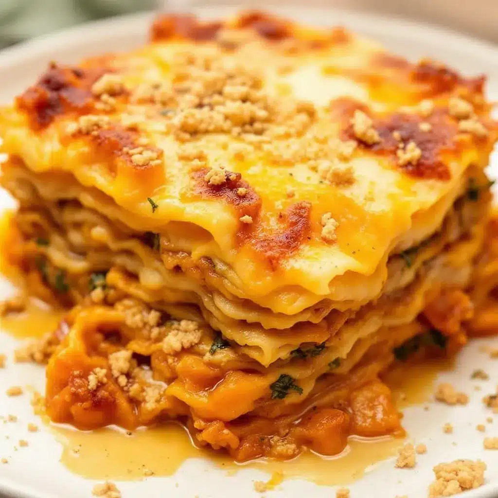 creamy butternut squash lasagna with sage preparation steps