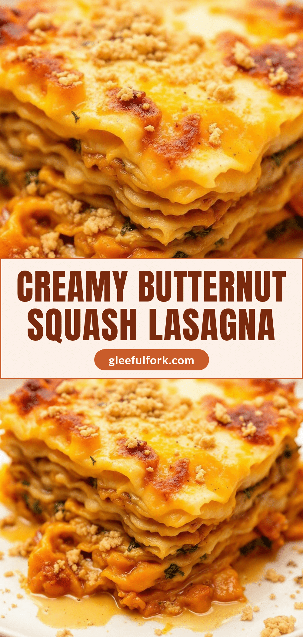 creamy butternut squash lasagna with sage recipe