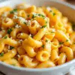 creamy butternut squash mac and cheese bake - featured image