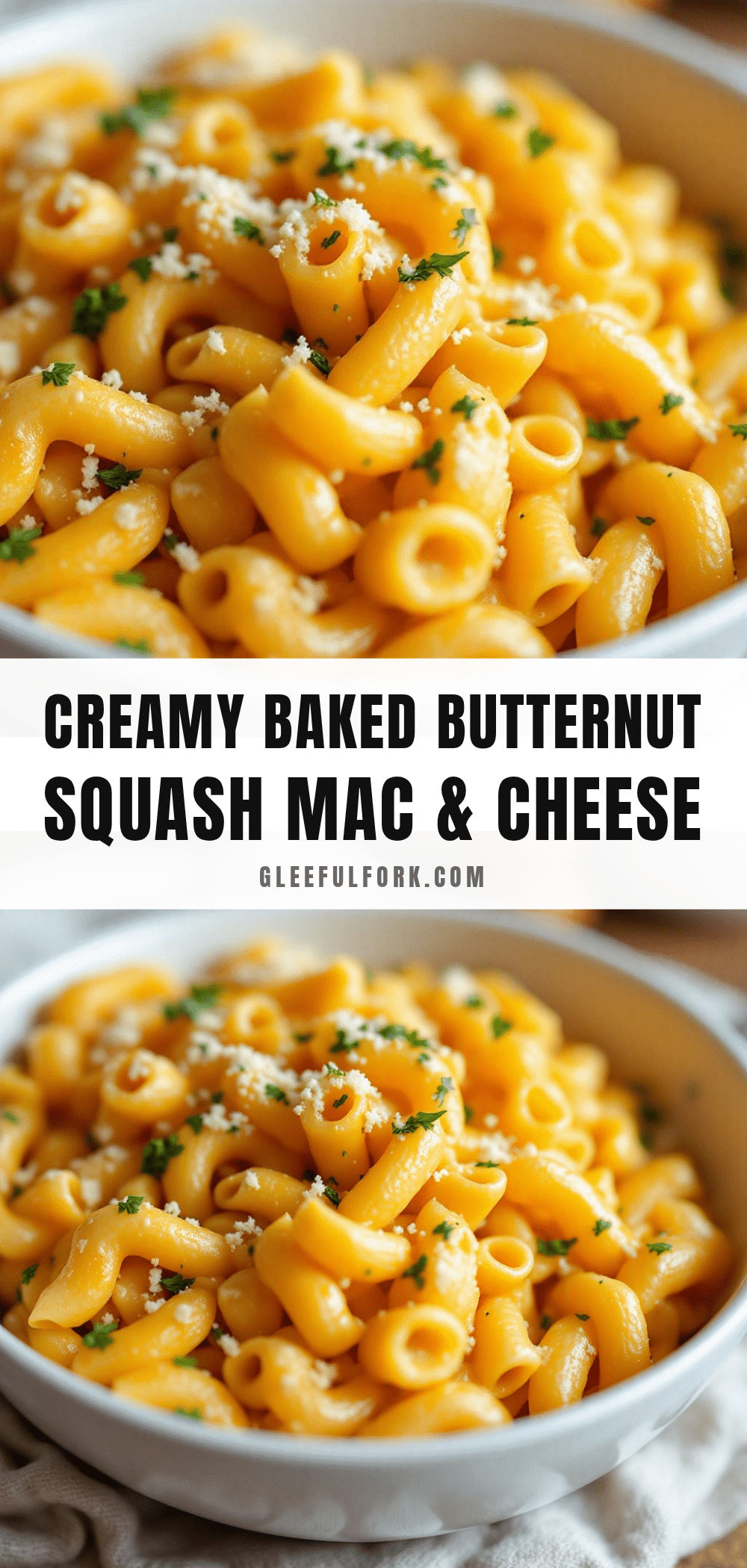 creamy butternut squash mac and cheese bake recipe