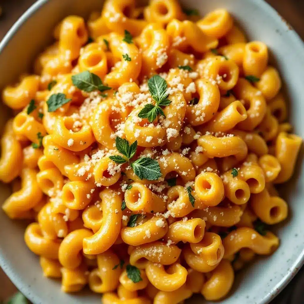 creamy butternut squash mac & cheese - featured image
