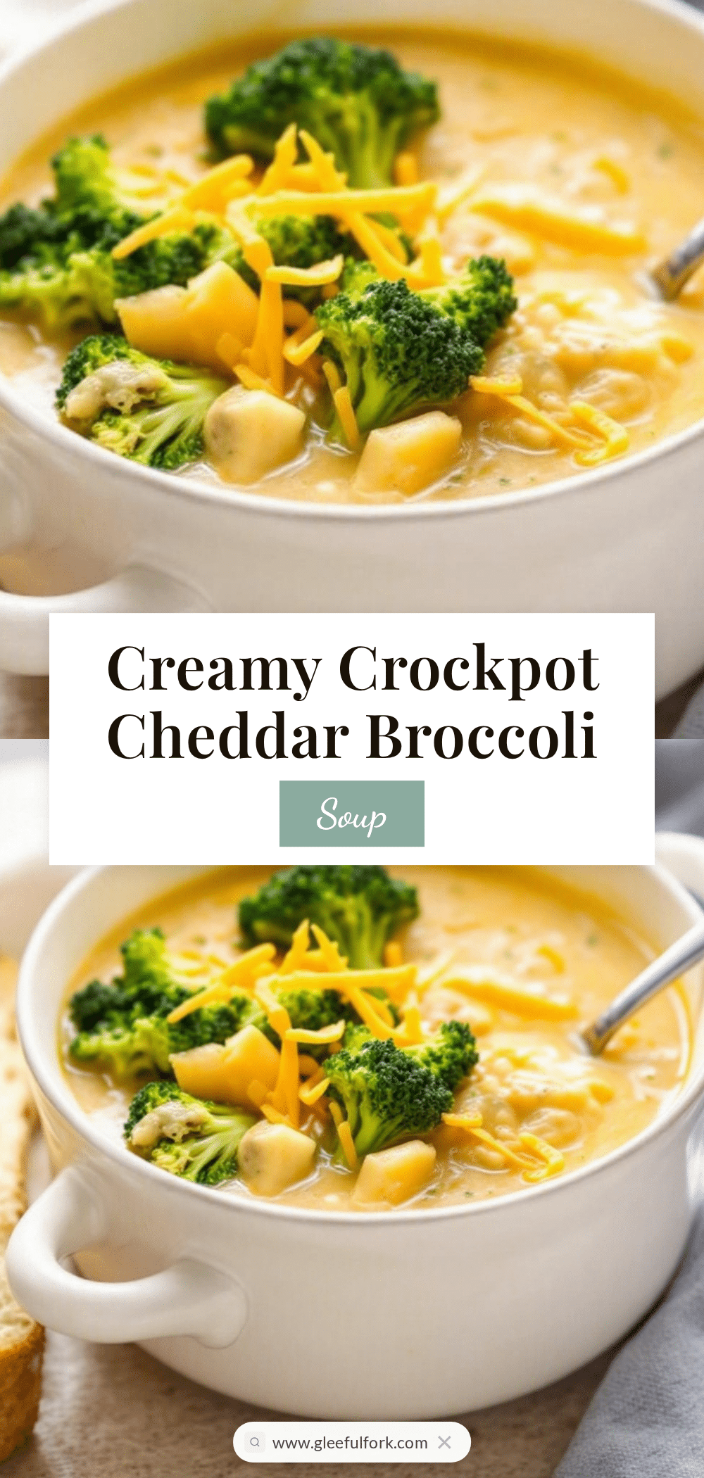 creamy crockpot cheddar broccoli soup recipe