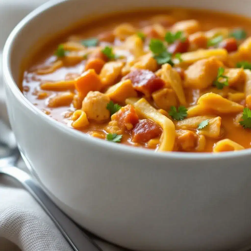 creamy crockpot chicken enchilada soup preparation steps