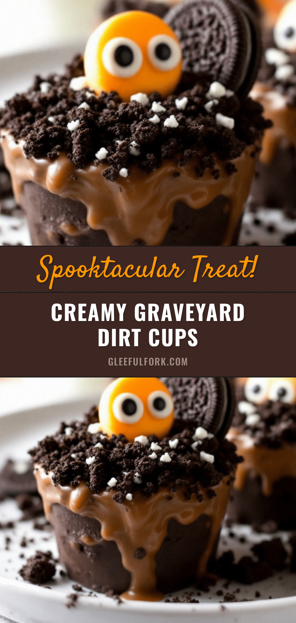 creamy graveyard dirt cups recipe