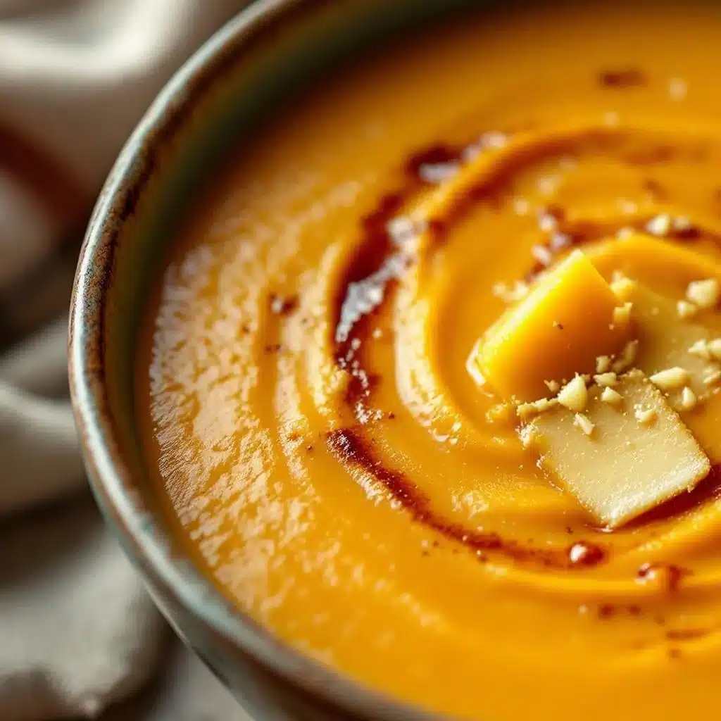creamy honeynut squash soup - featured image
