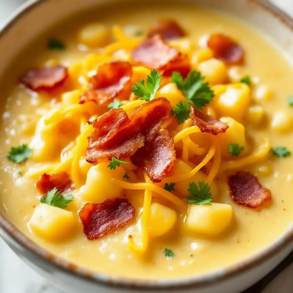 creamy loaded baked potato soup - featured image
