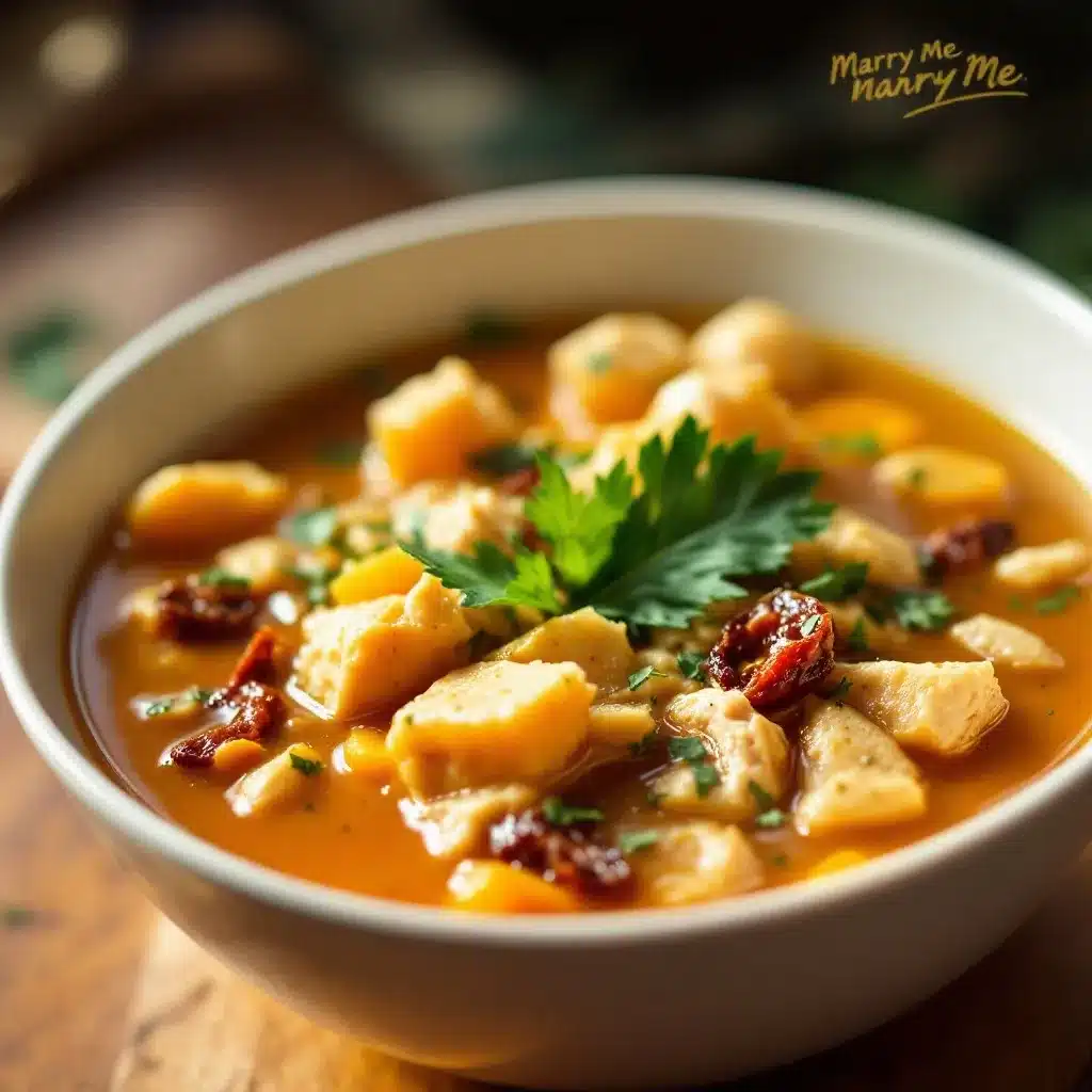 creamy marry me chicken soup preparation steps