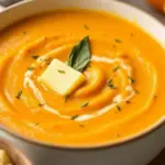 creamy one-pot butternut squash soup with sage - featured image
