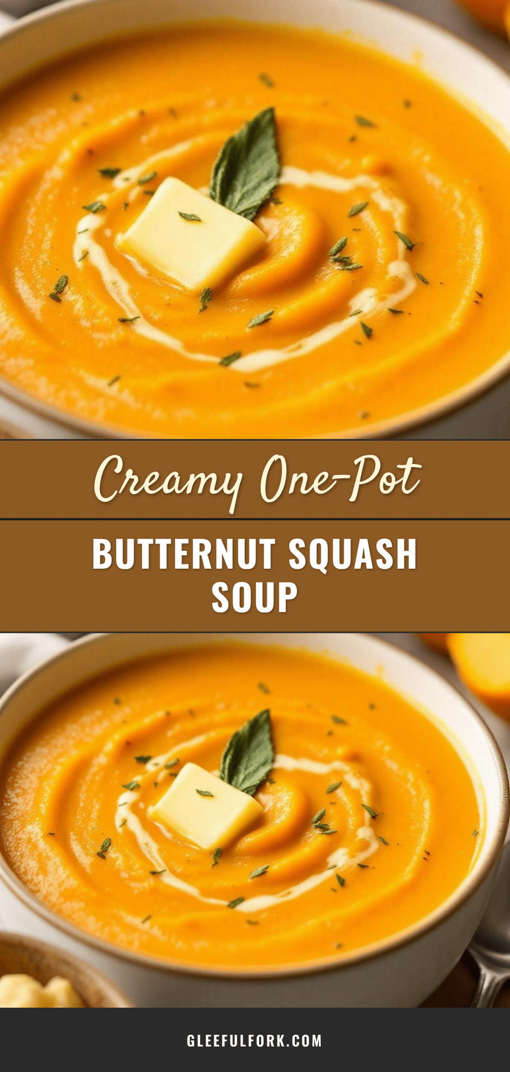 creamy one-pot butternut squash soup with sage recipe