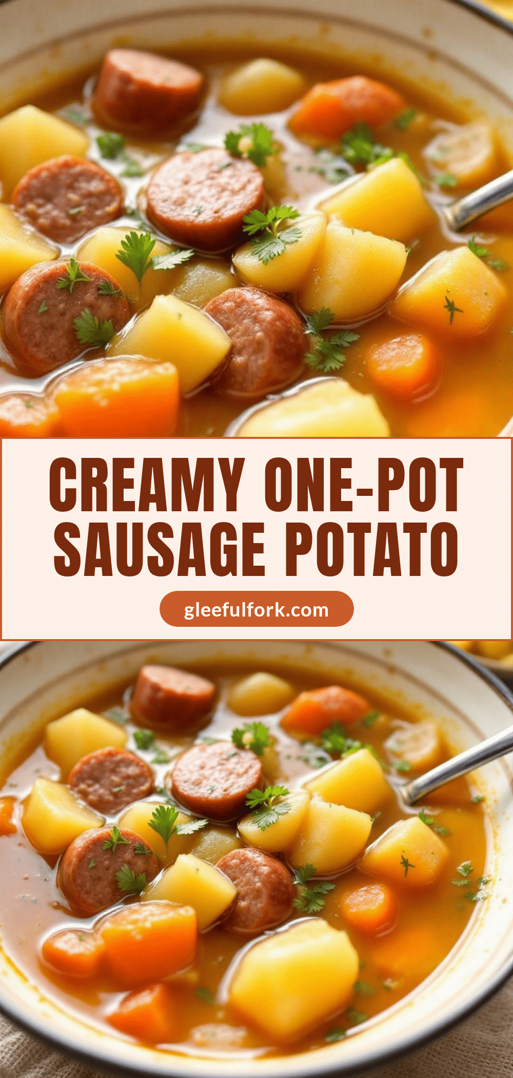 creamy one-pot sausage and potato soup recipe