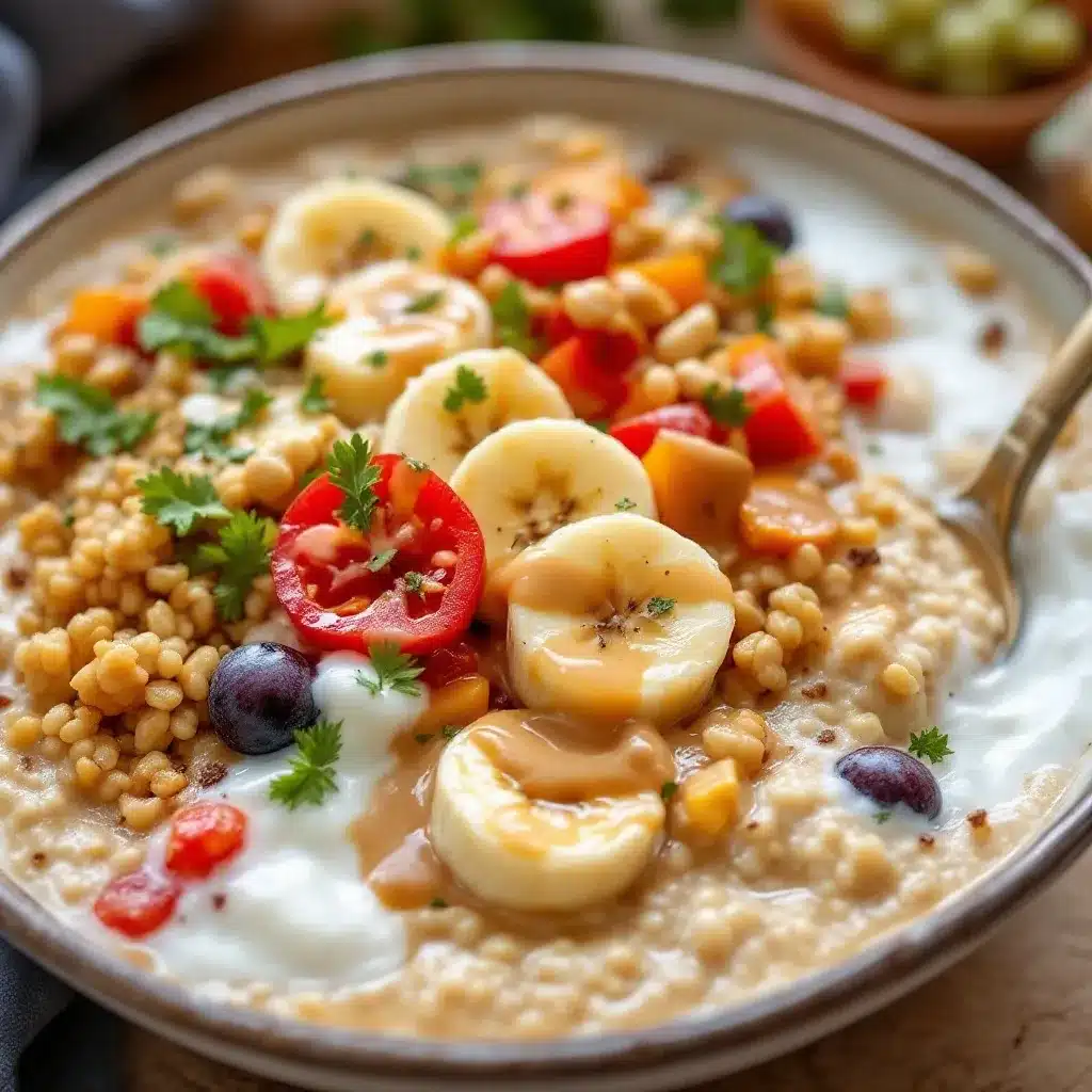 creamy overnight peanut butter banana oats preparation steps