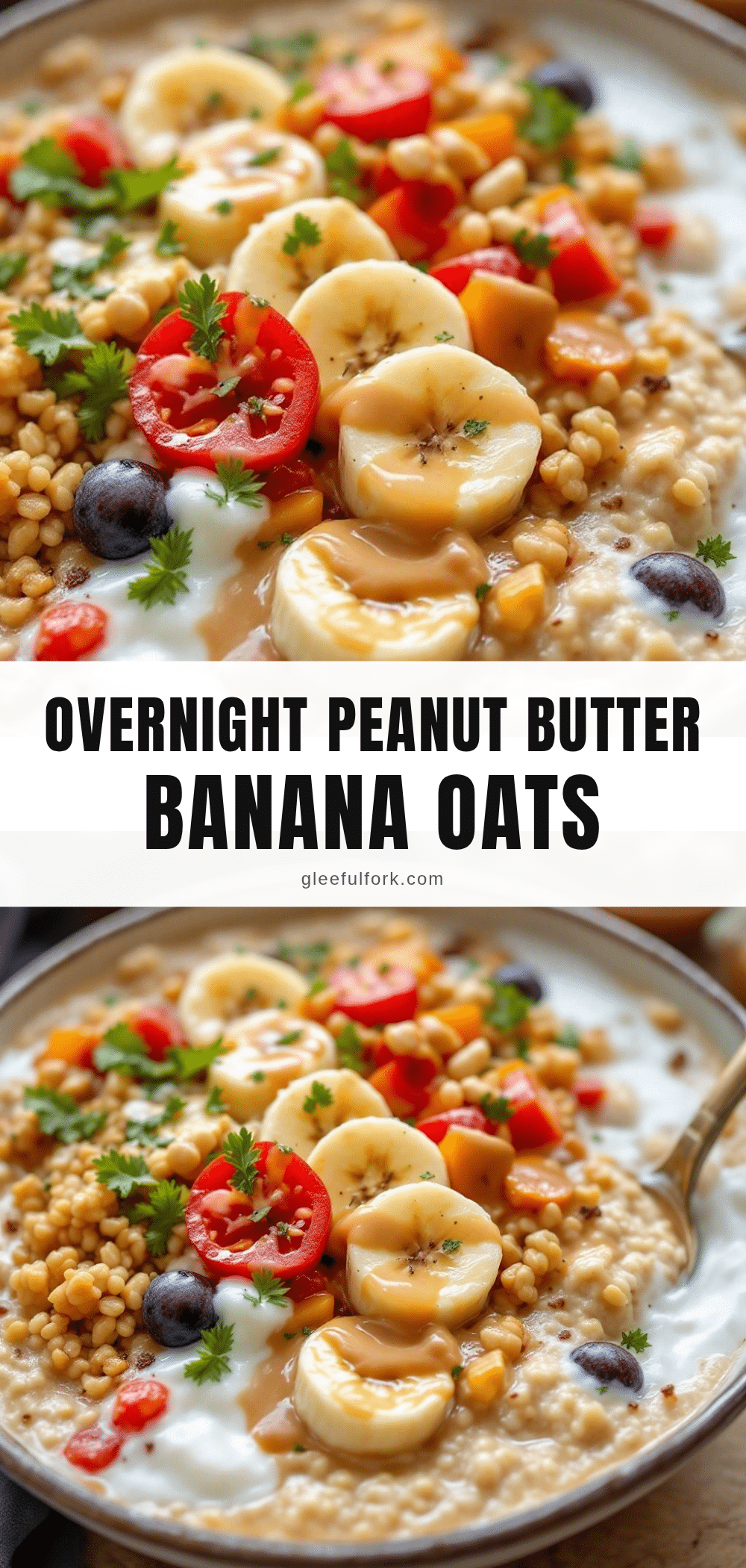 creamy overnight peanut butter banana oats recipe
