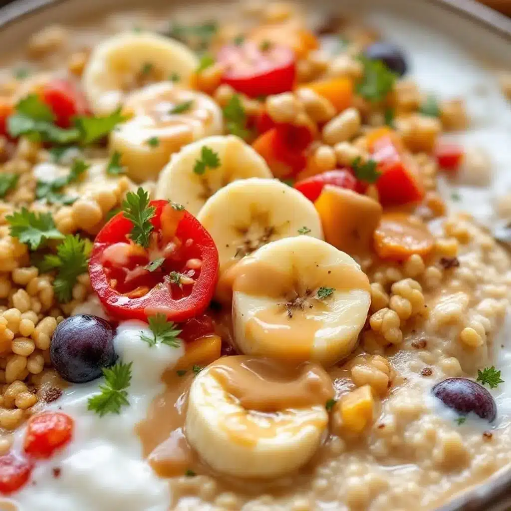 creamy overnight peanut butter banana oats - featured image