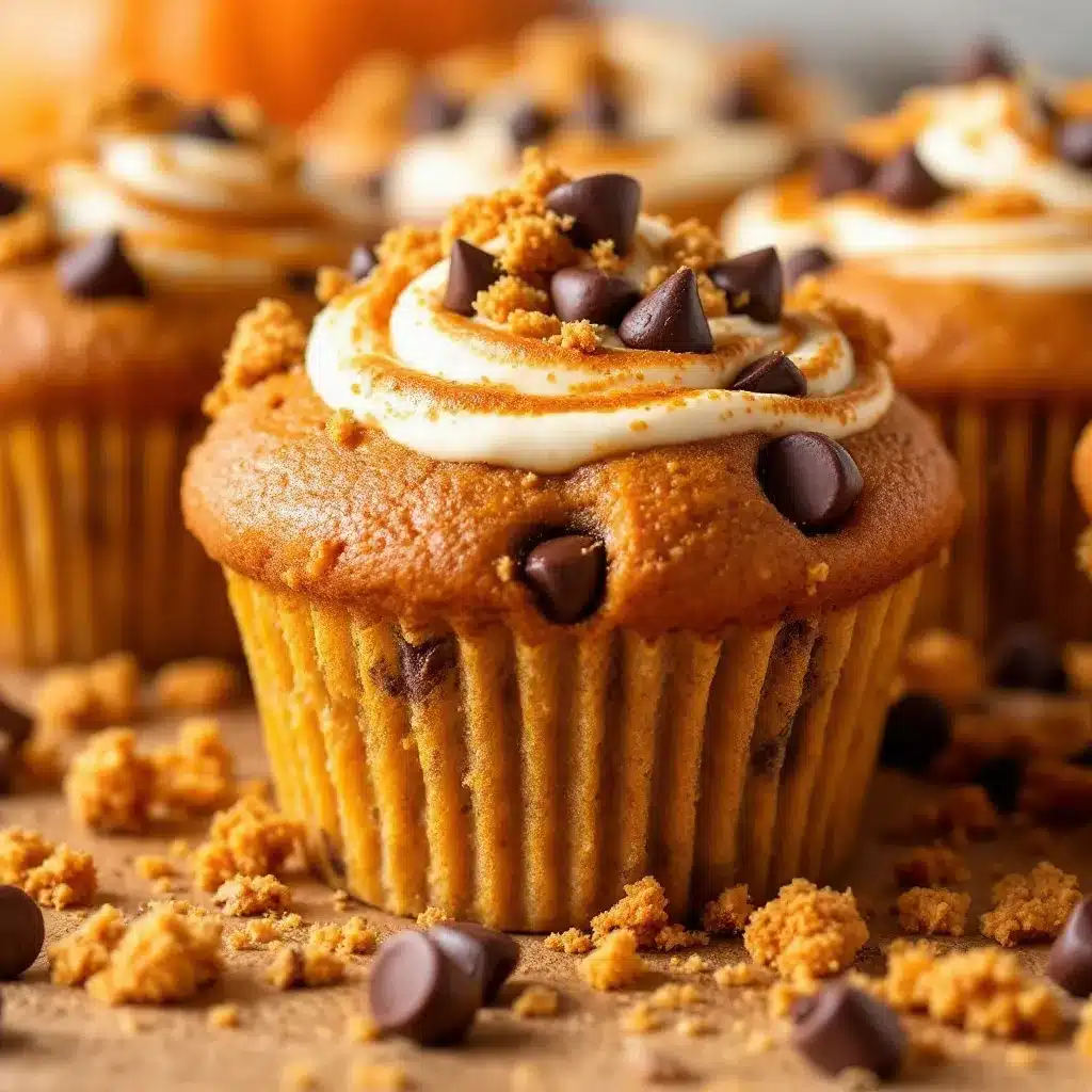 creamy pumpkin chocolate chip muffins preparation steps