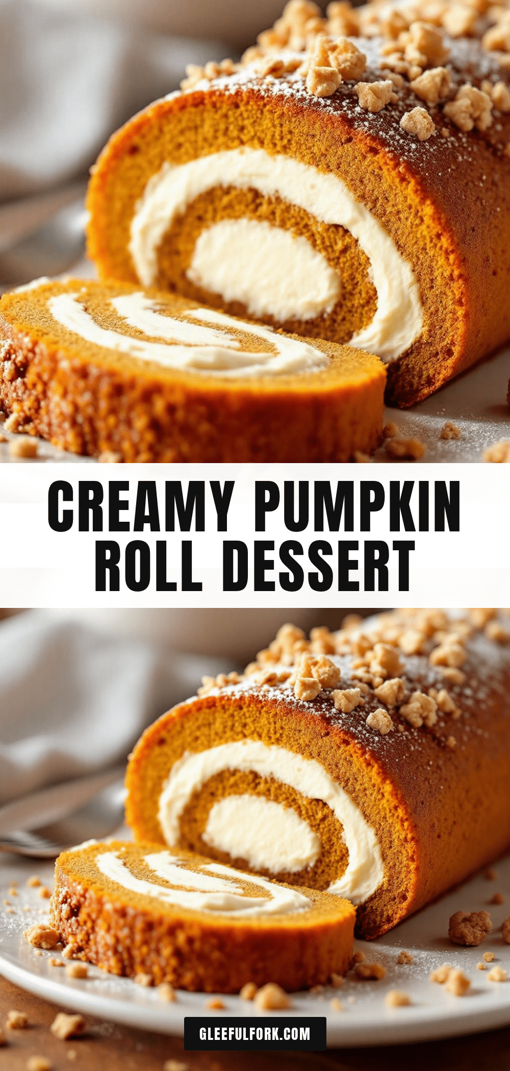 creamy pumpkin roll with cream cheese filling recipe