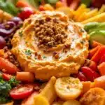 creamy ranch pumpkin dip - featured image