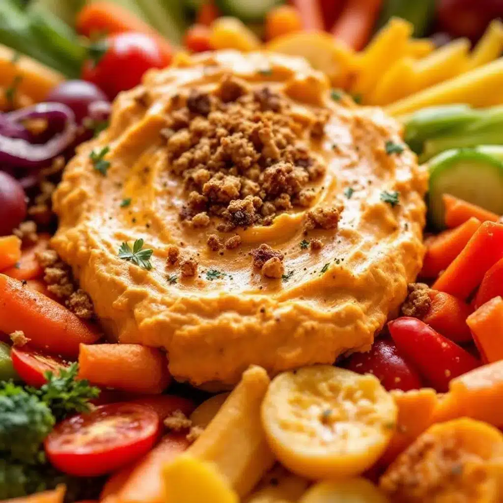creamy ranch pumpkin dip - featured image