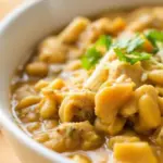 creamy slow cooker white chicken chili - featured image