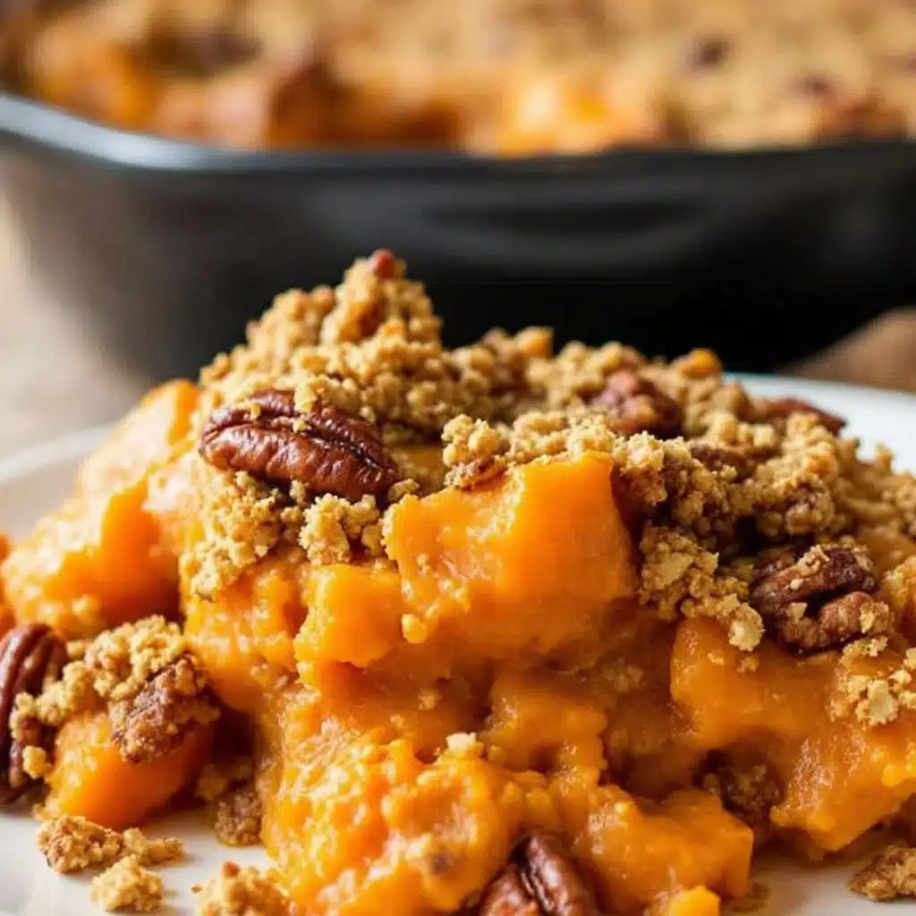 creamy sweet potato casserole - featured image