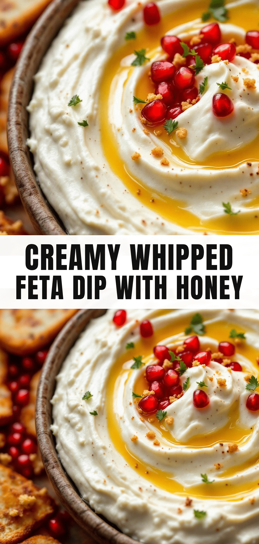 creamy whipped feta dip with honey recipe