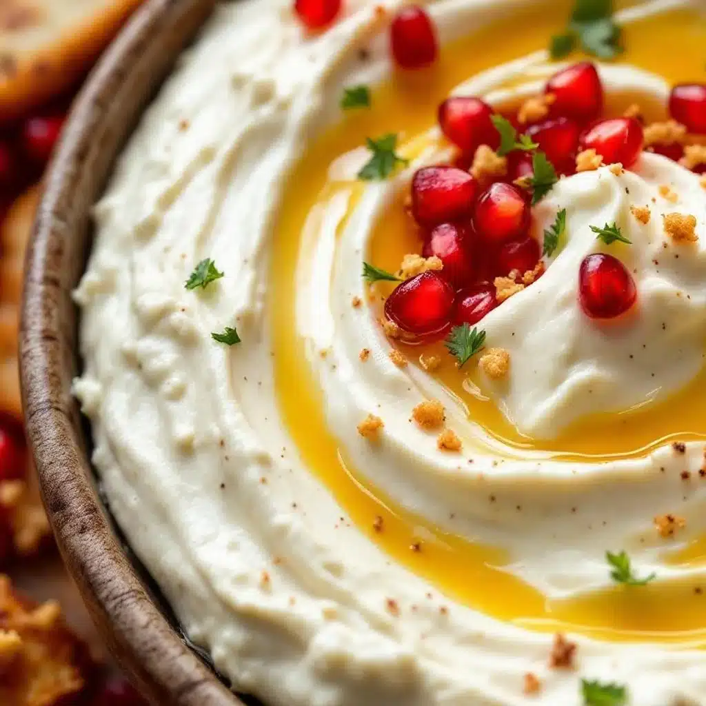 creamy whipped feta dip with honey - featured image