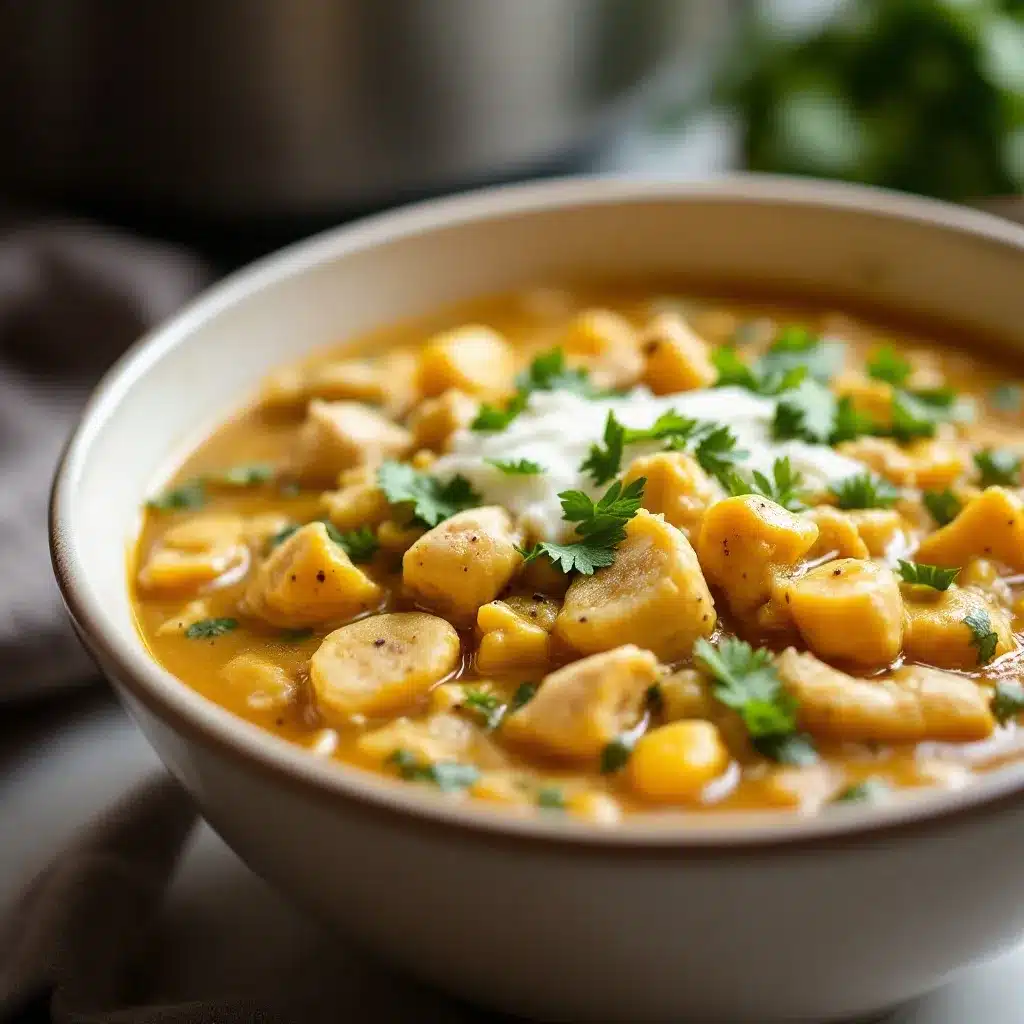 creamy white chicken chili preparation steps
