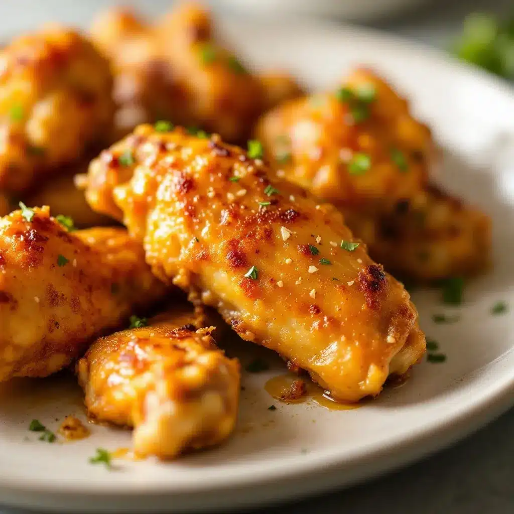 crispy air fryer garlic parmesan chicken wings preparation steps