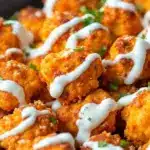crispy baked buffalo cauliflower - featured image