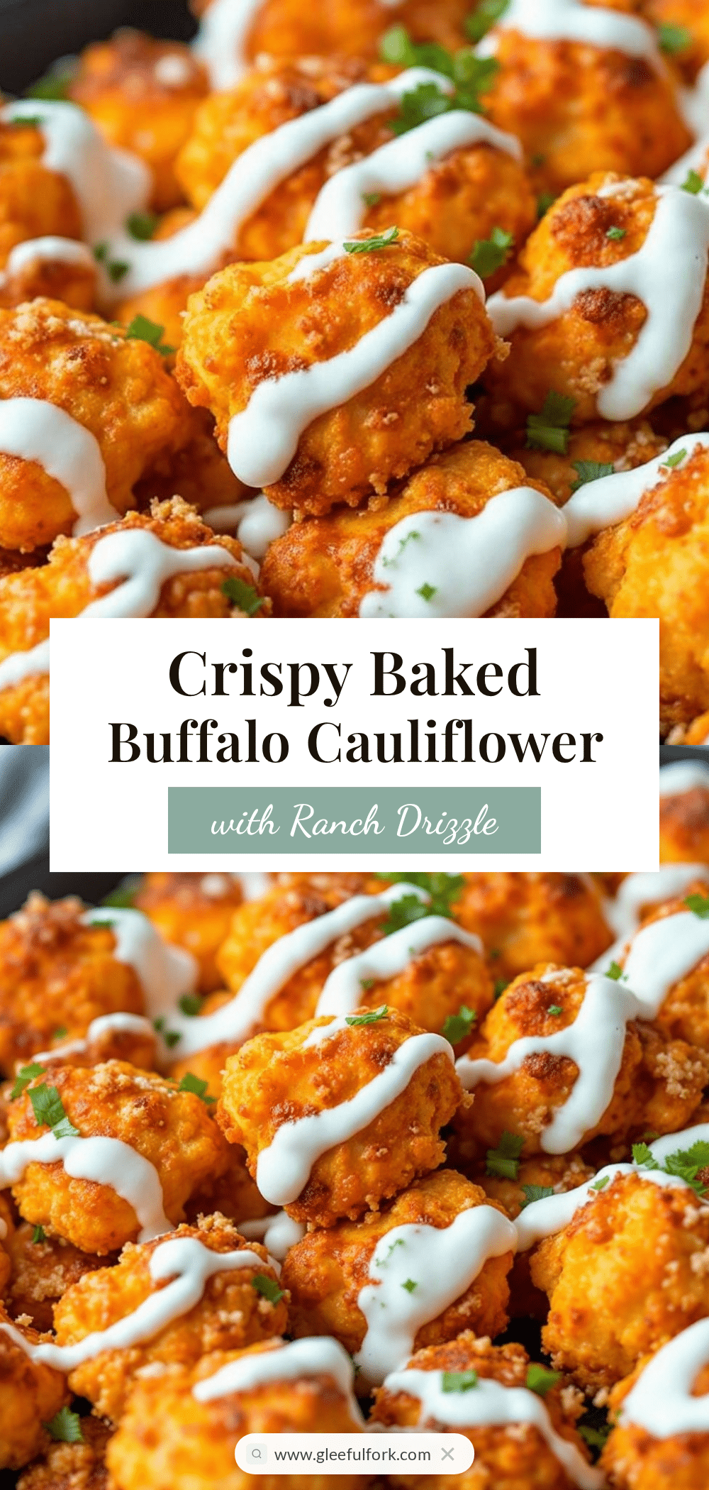 crispy baked buffalo cauliflower recipe