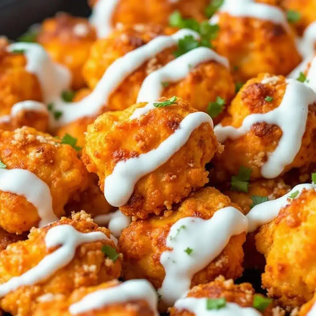 crispy baked buffalo cauliflower - featured image