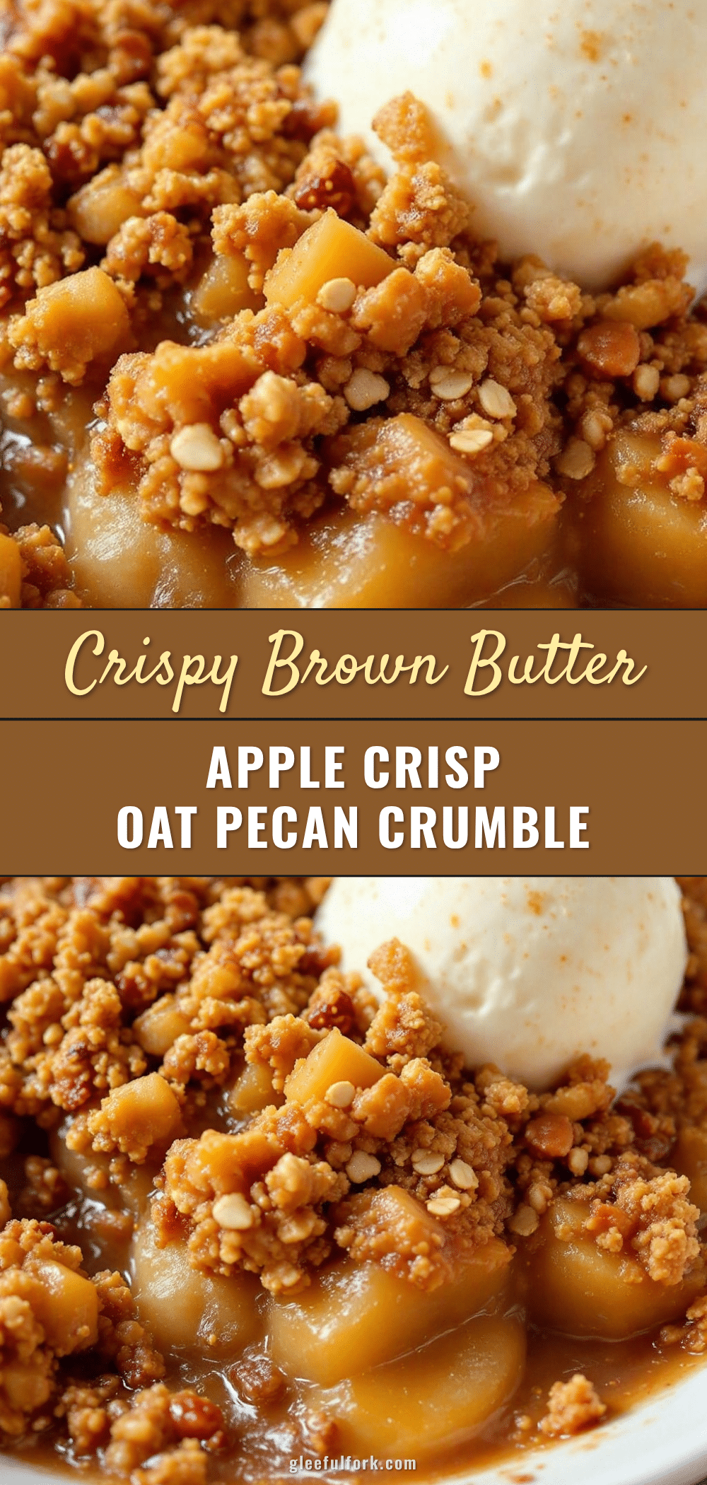 Crispy Brown Butter Apple Crisp recipe