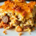 Crispy Cheesy Sausage Breakfast Casserole - featured image