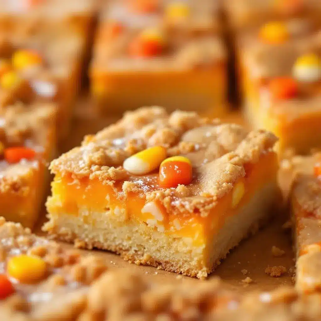 Crispy Chewy Candy Corn Sugar Cookie Bars preparation steps
