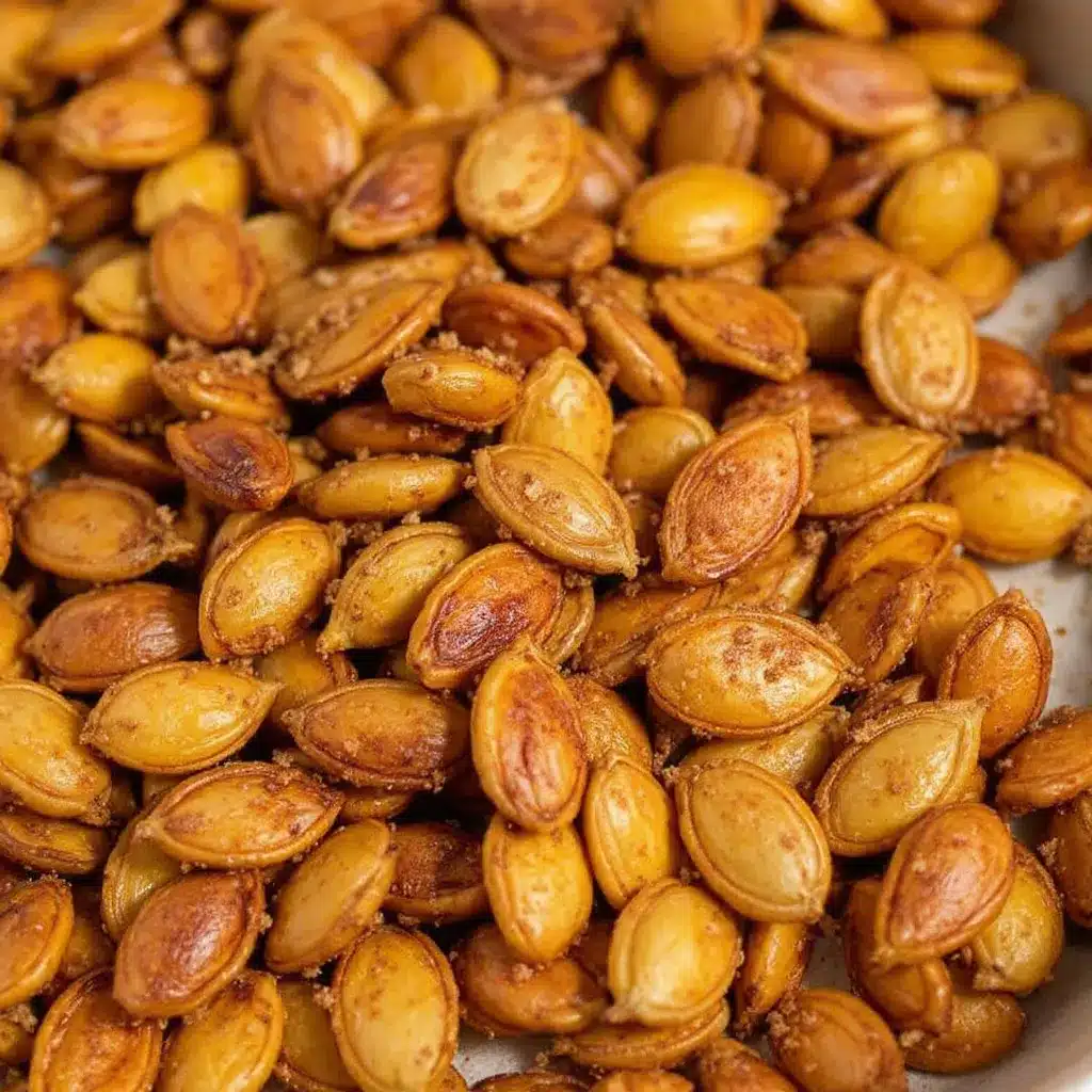 crispy cinnamon sugar roasted pumpkin seeds preparation steps