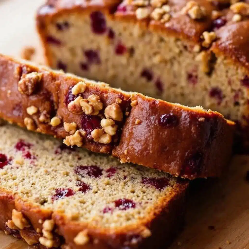 crispy cranberry orange bread - featured image