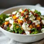 crispy fall harvest salad - featured image