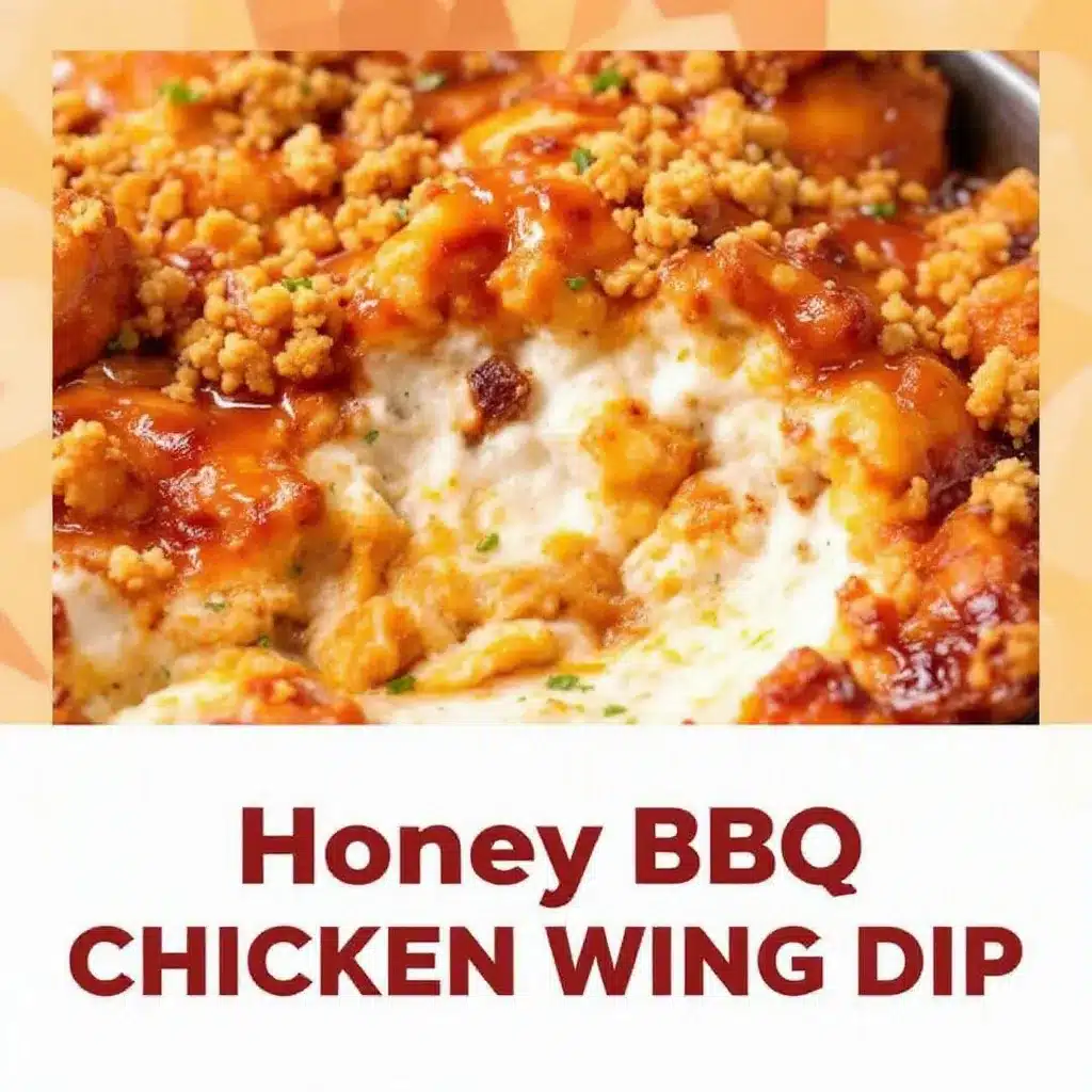 crispy oven-baked honey BBQ chicken wing dip preparation steps