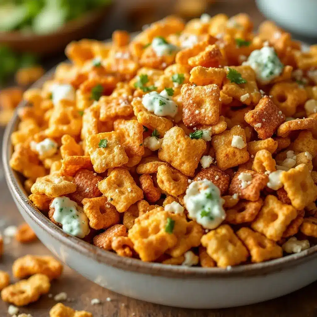 crispy ranch garlic chex mix preparation steps