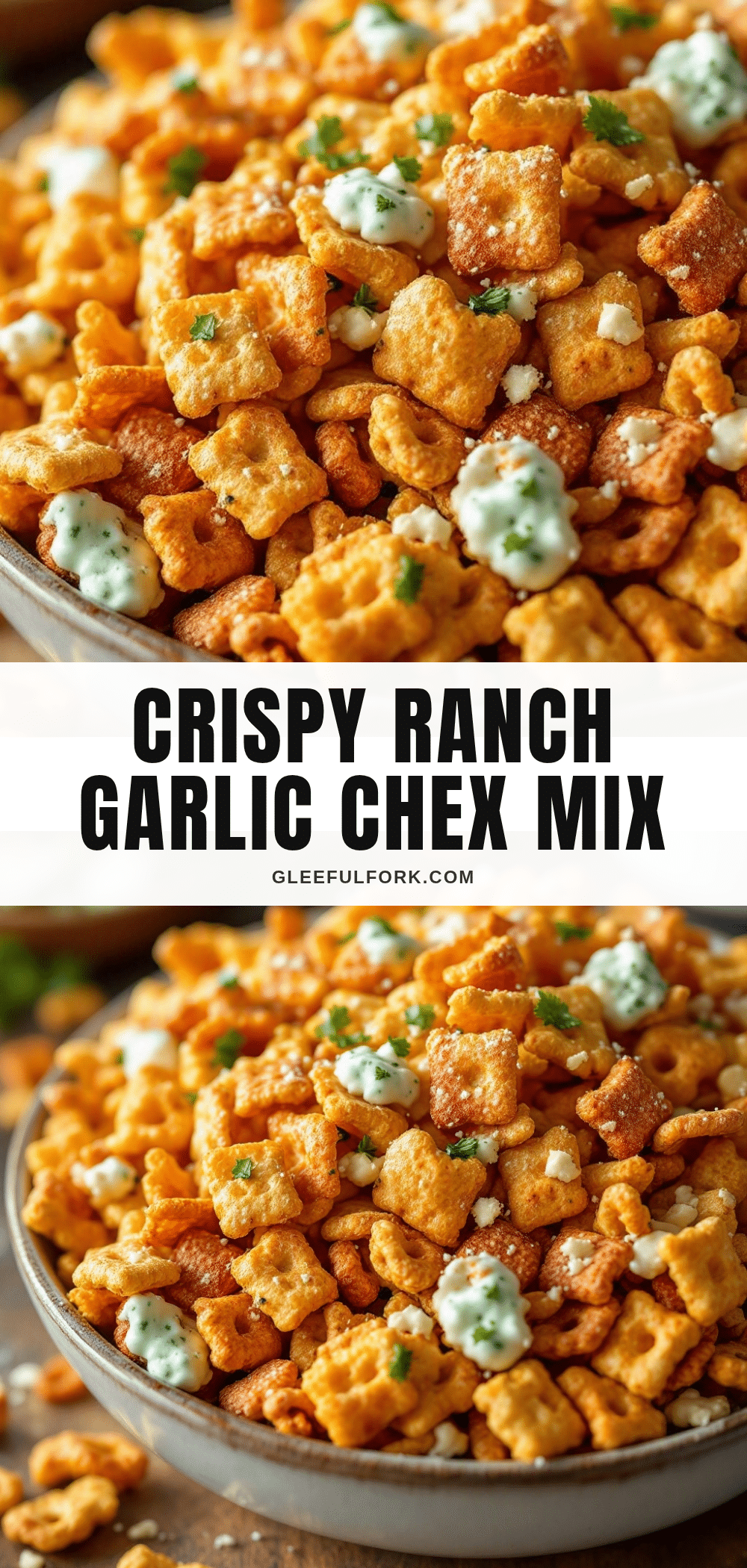 crispy ranch garlic chex mix recipe