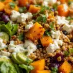 crispy roasted butternut squash salad - featured image