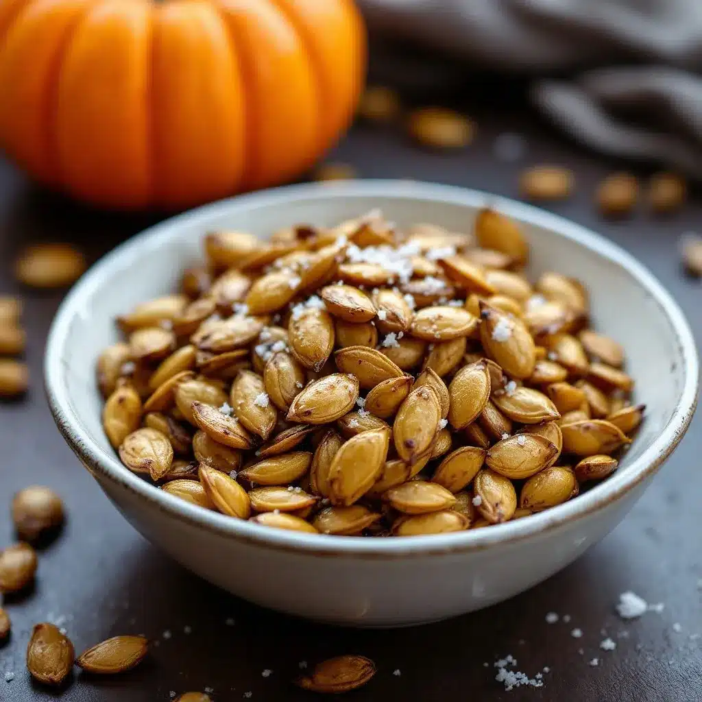 crispy roasted pumpkin seeds with sea salt preparation steps