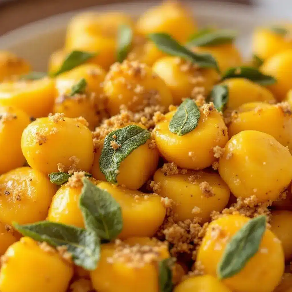 crispy sage brown butter pumpkin gnocchi preparation steps