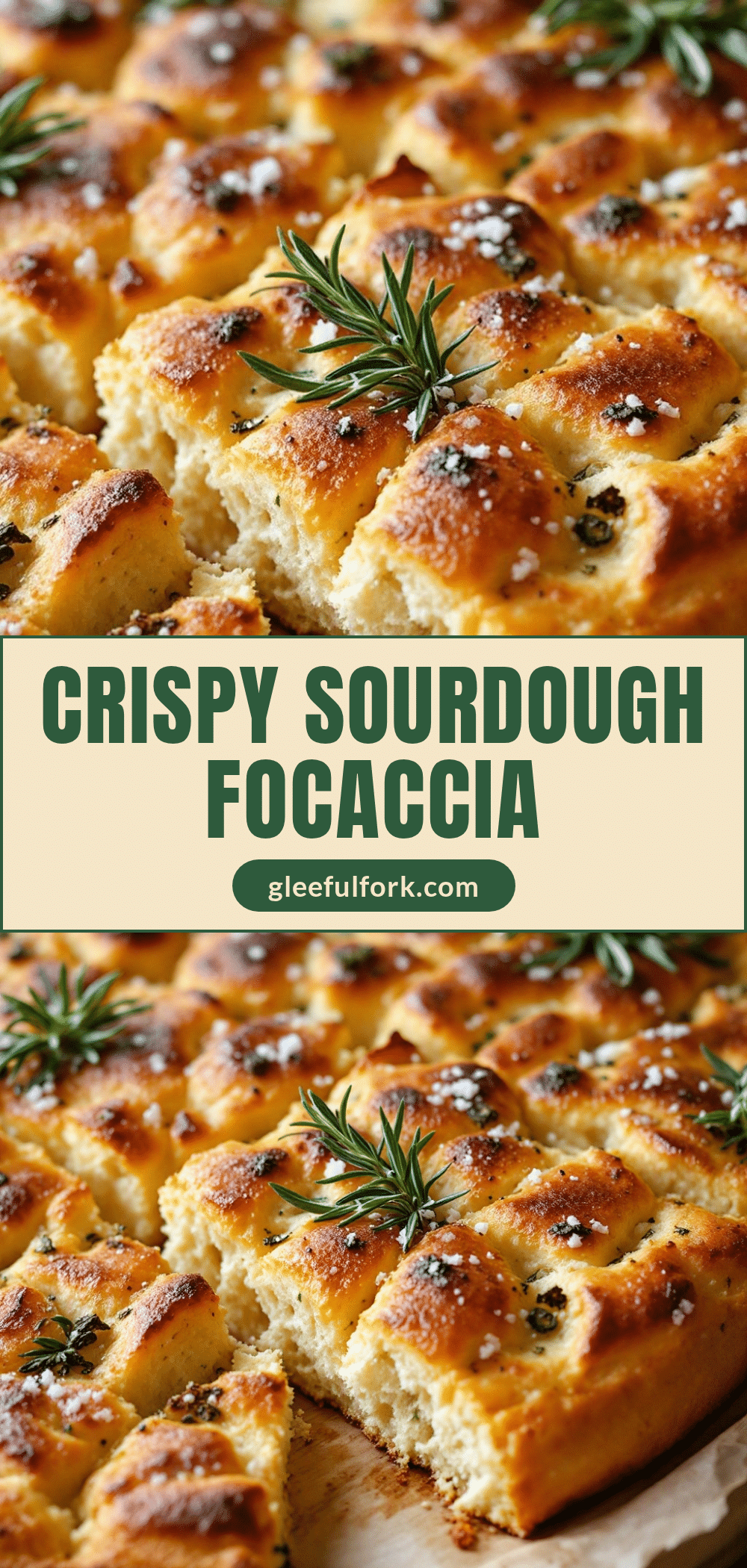 Crispy Sourdough Discard Focaccia with Rosemary recipe