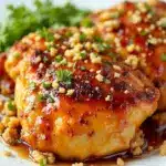 crockpot honey garlic chicken thighs - featured image