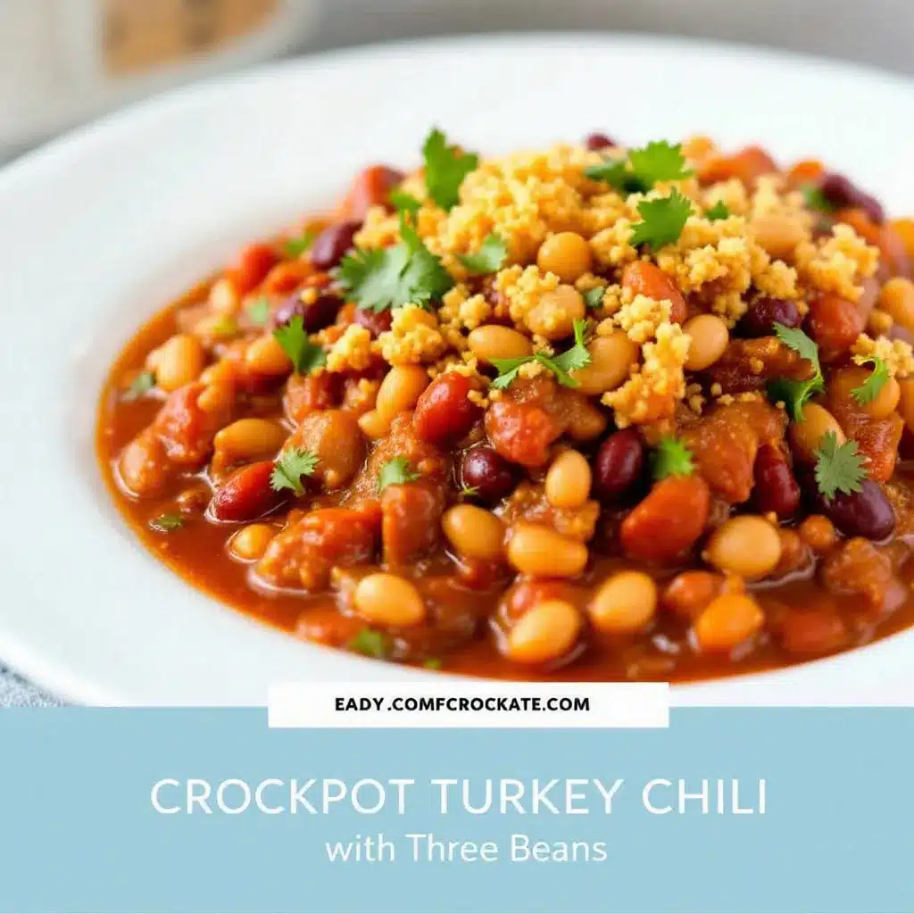 crockpot turkey chili preparation steps
