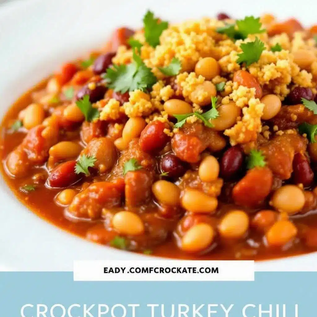 crockpot turkey chili - featured image