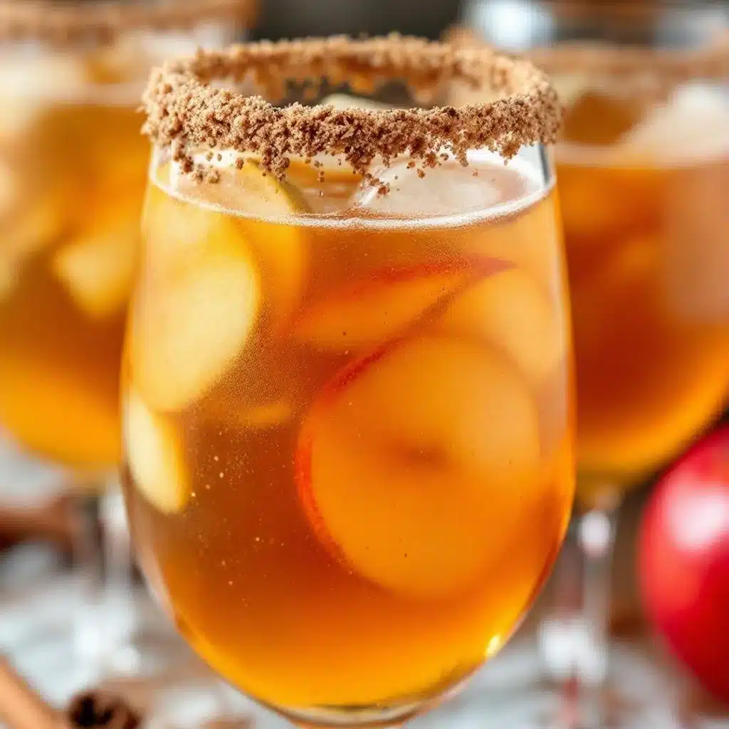 easy apple cider mimosa - featured image