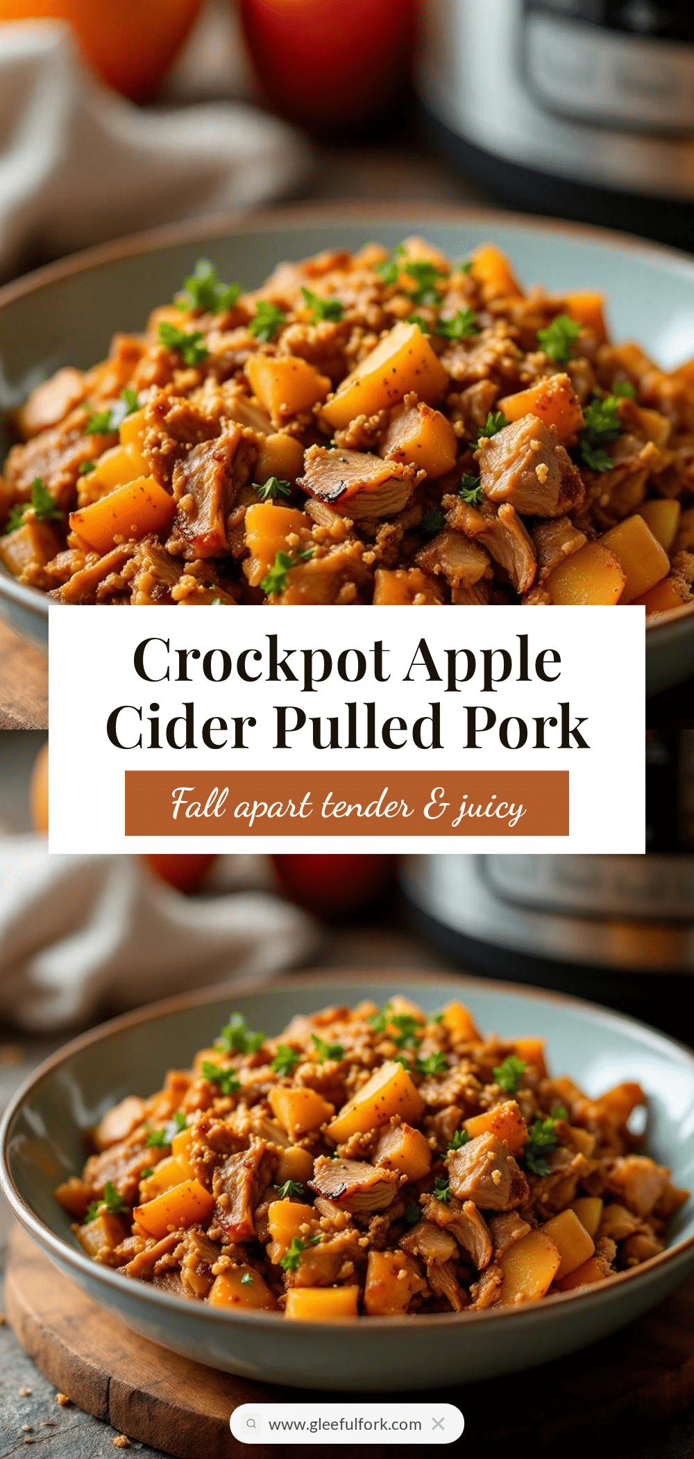 easy crockpot apple cider pulled pork recipe