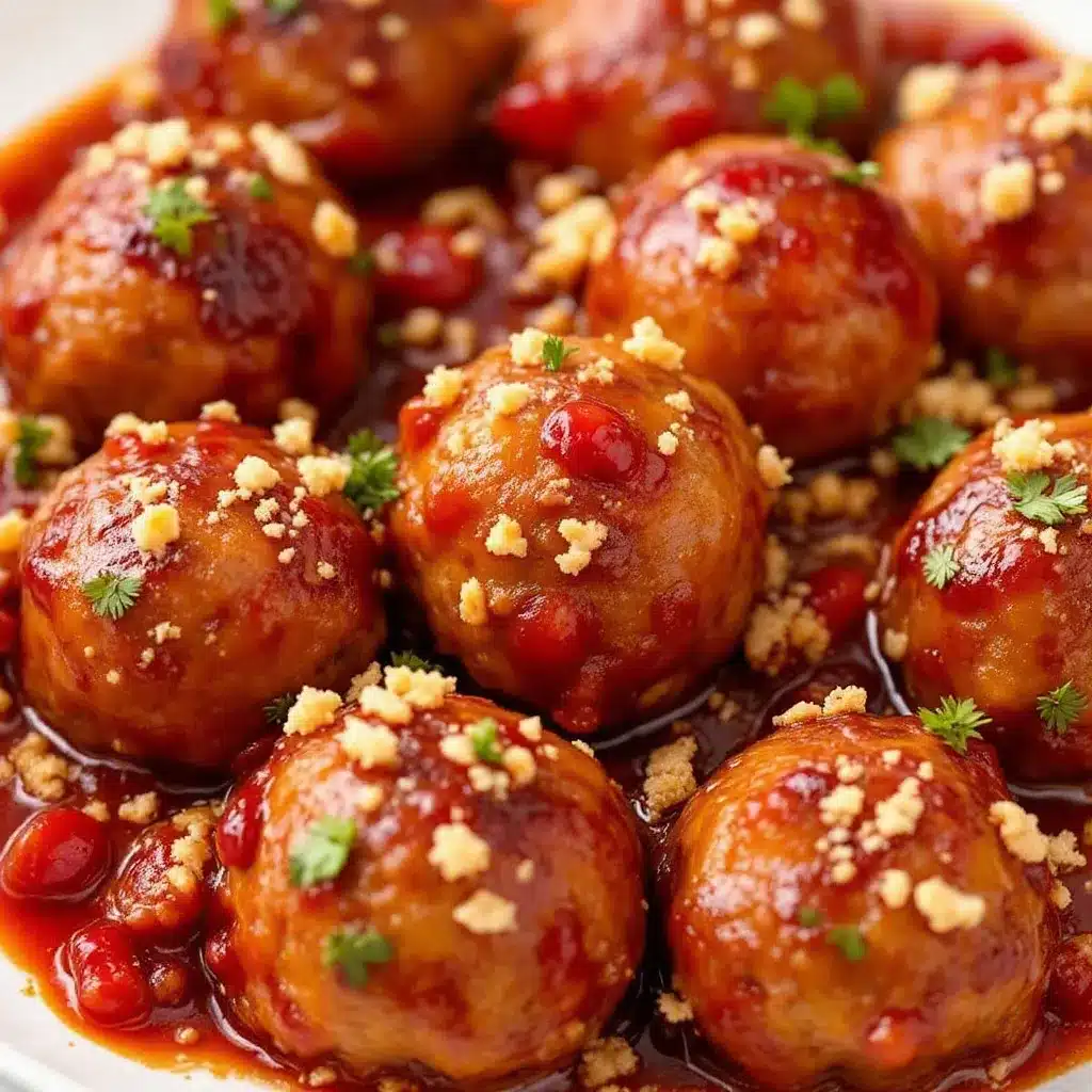 easy crockpot cranberry meatballs preparation steps