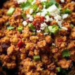 easy crockpot ground turkey taco bowls - featured image